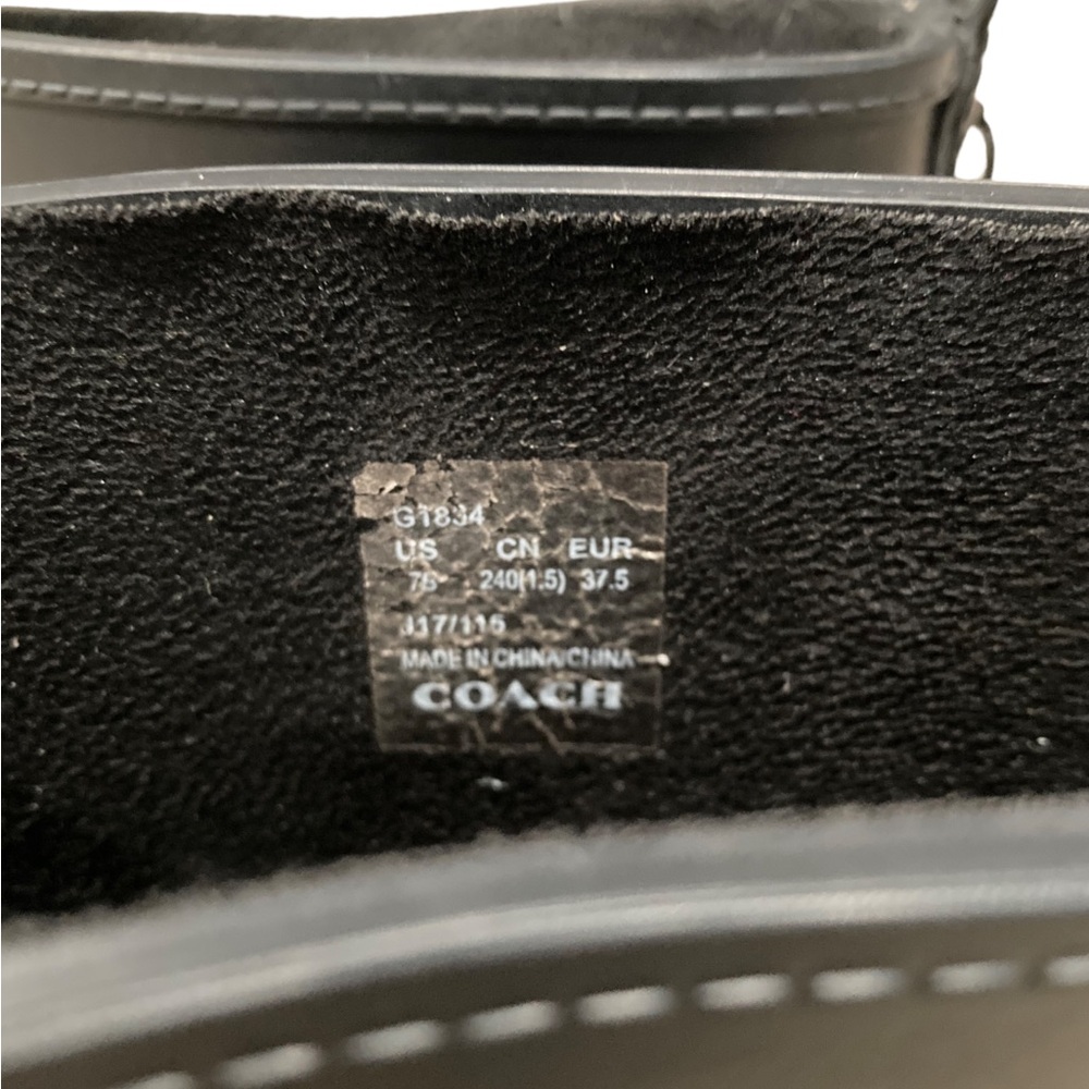 Coach Moto Waterproof Rain Ankle Boot. Women’s size 7. Black. - Picture 7 of 7